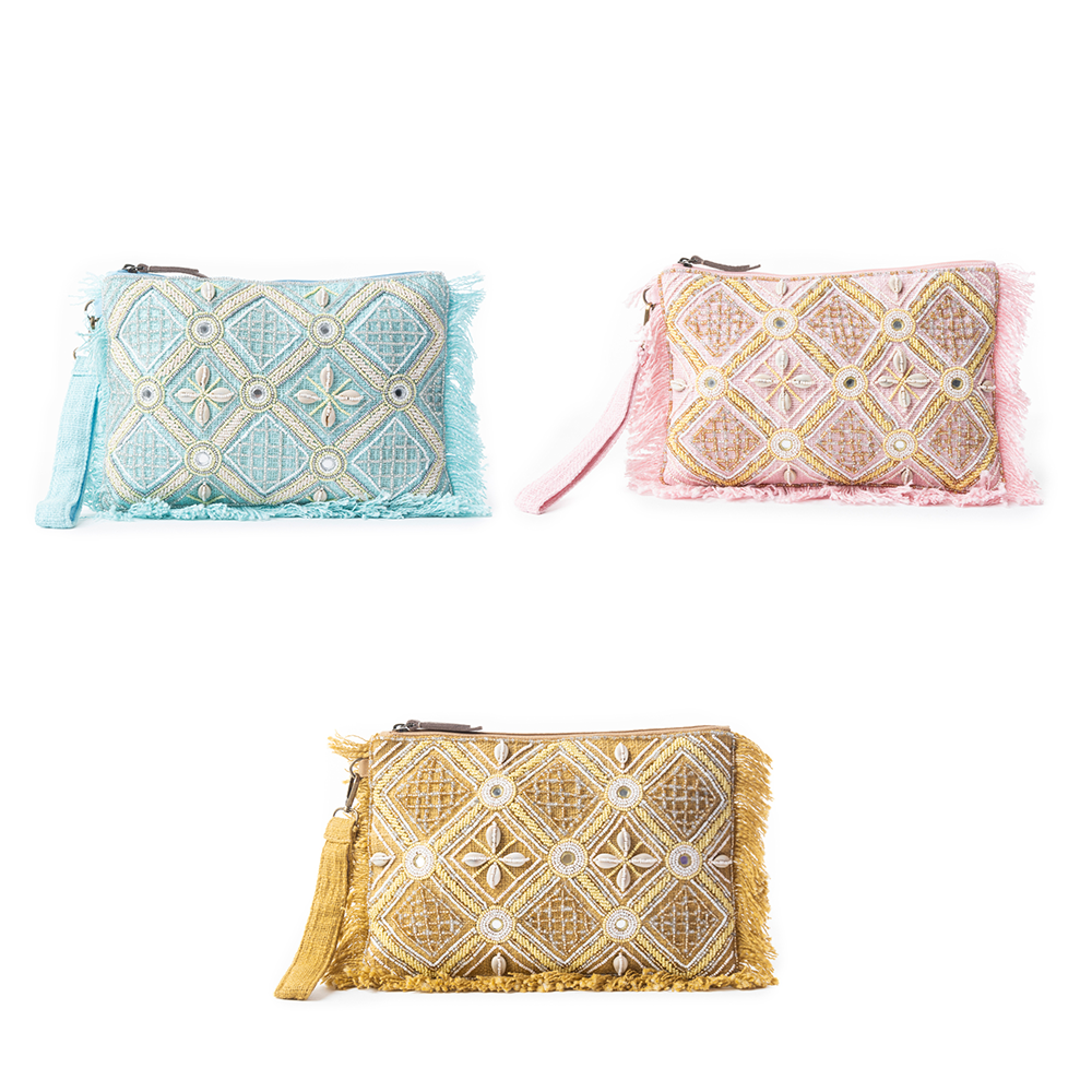 Desert Diamond Pouch In Brown