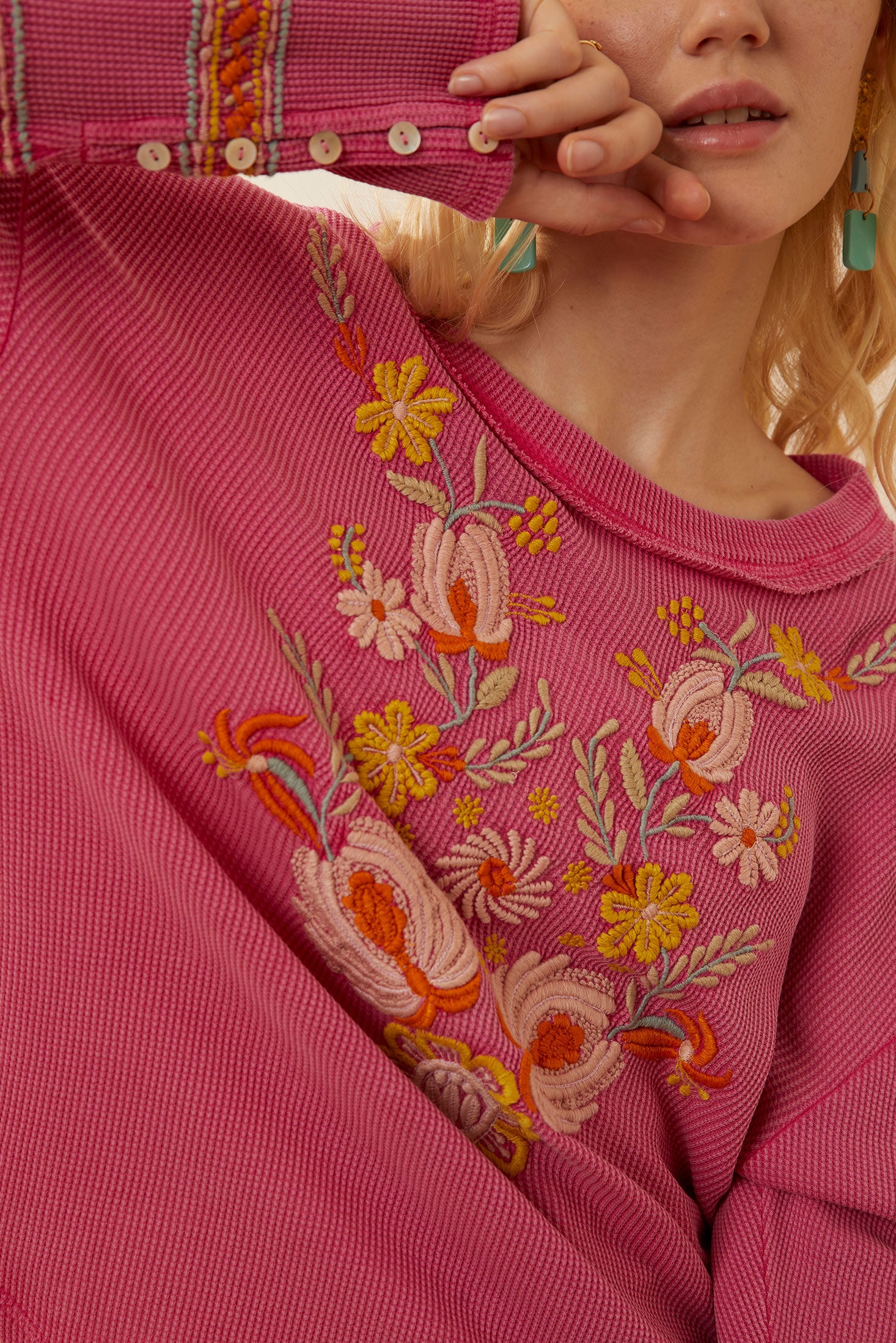 Hadass Floral Embroidered Top