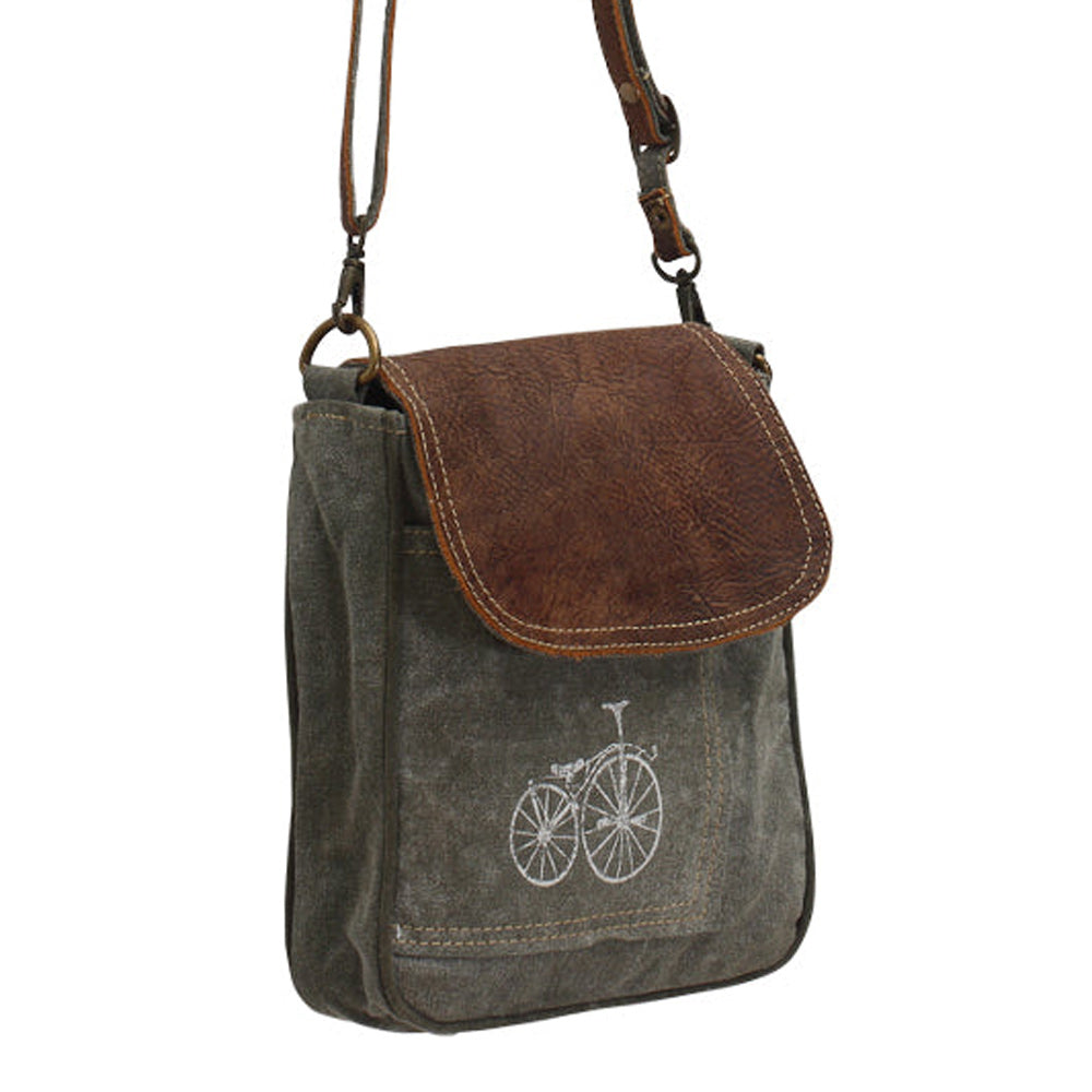 By-Cycle Print Shoulder Bag - Myra Bags