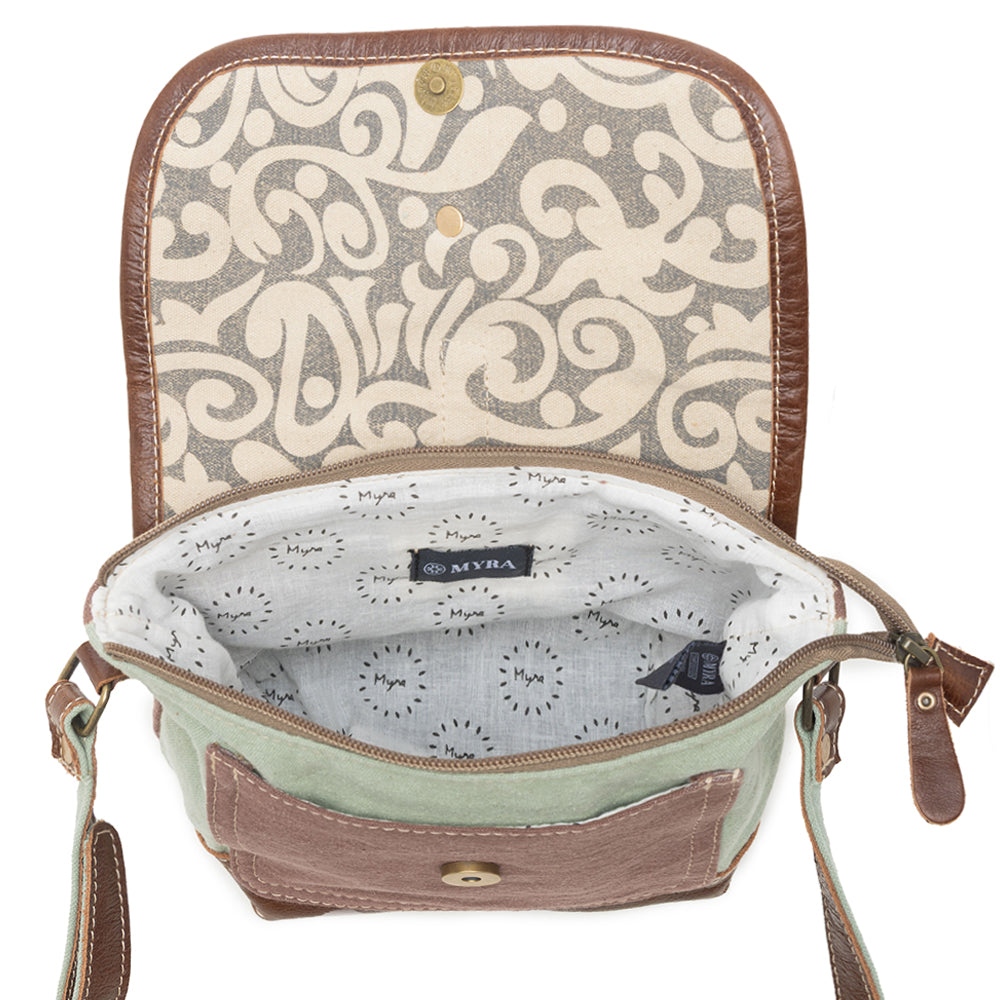 Leaf Print Small & Cross Body Bag