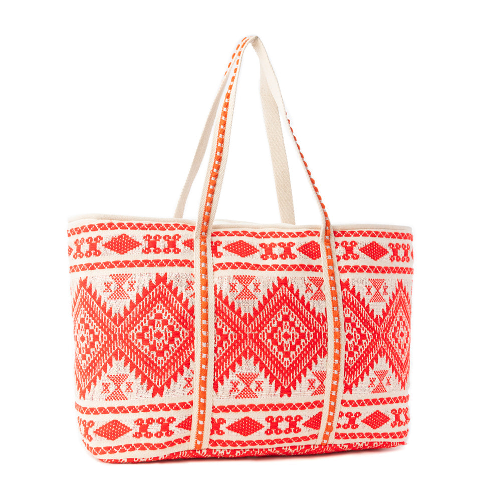 Crimson Caravan Weekender Bag in Festival Red