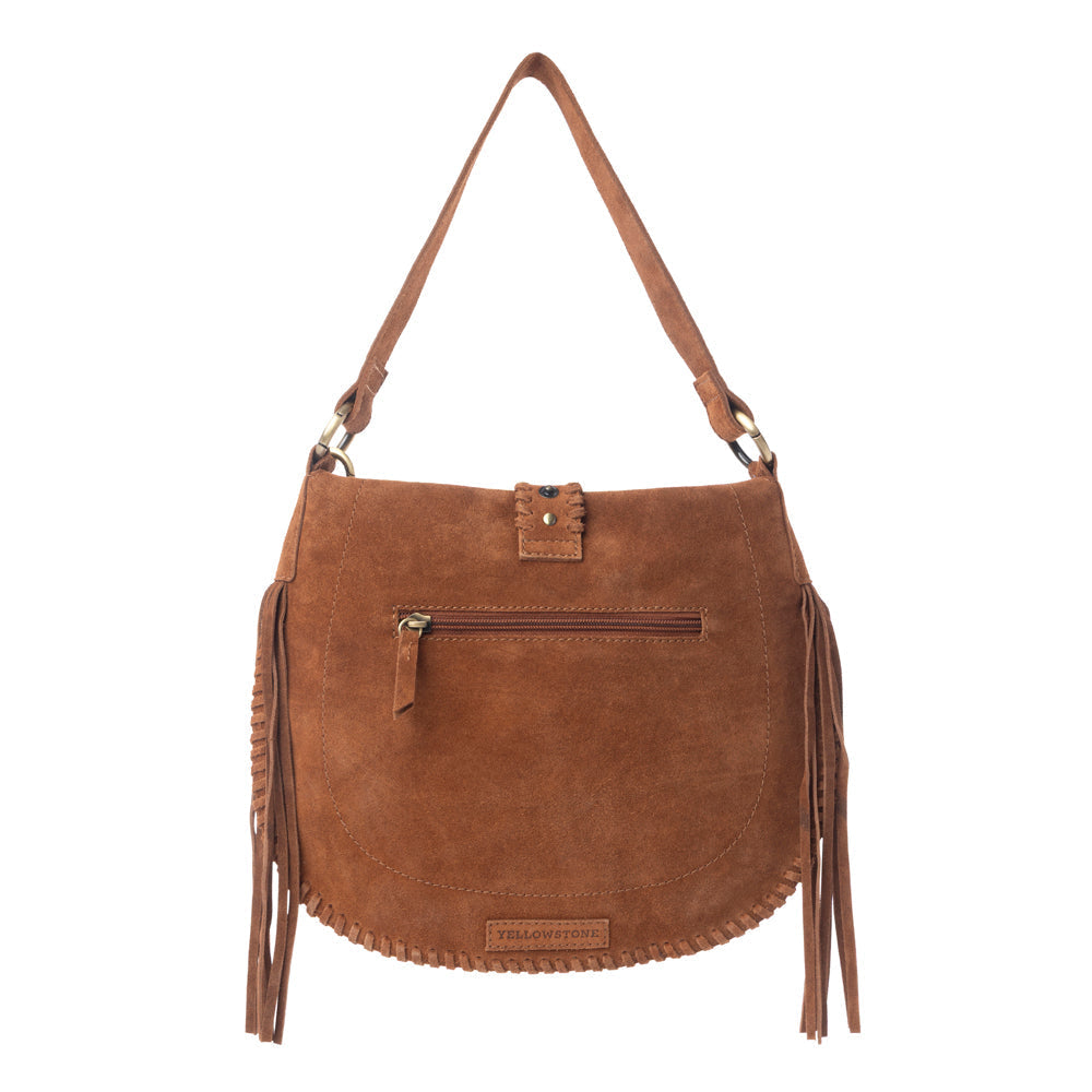 Yellowstone Westbrook Suede Leather Bag in Amber Dusk