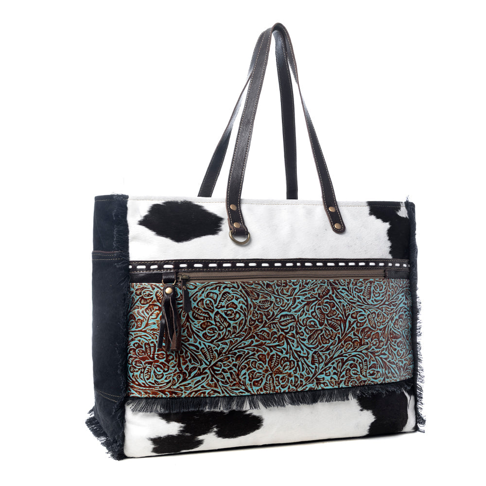 Sea Grass Canvas & Hairon Bag