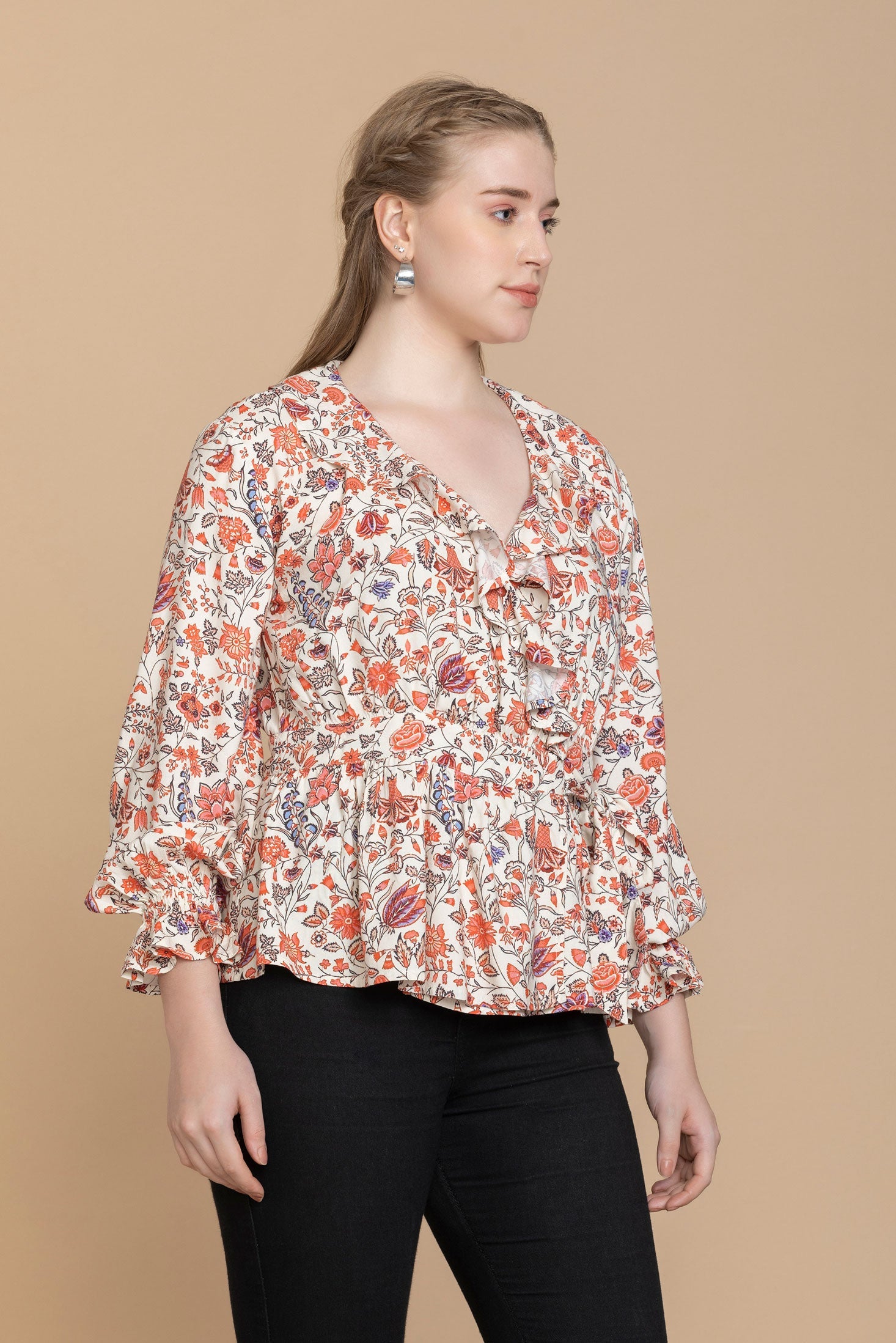 Bohera Priscilla Wrap-Style Floral Top
