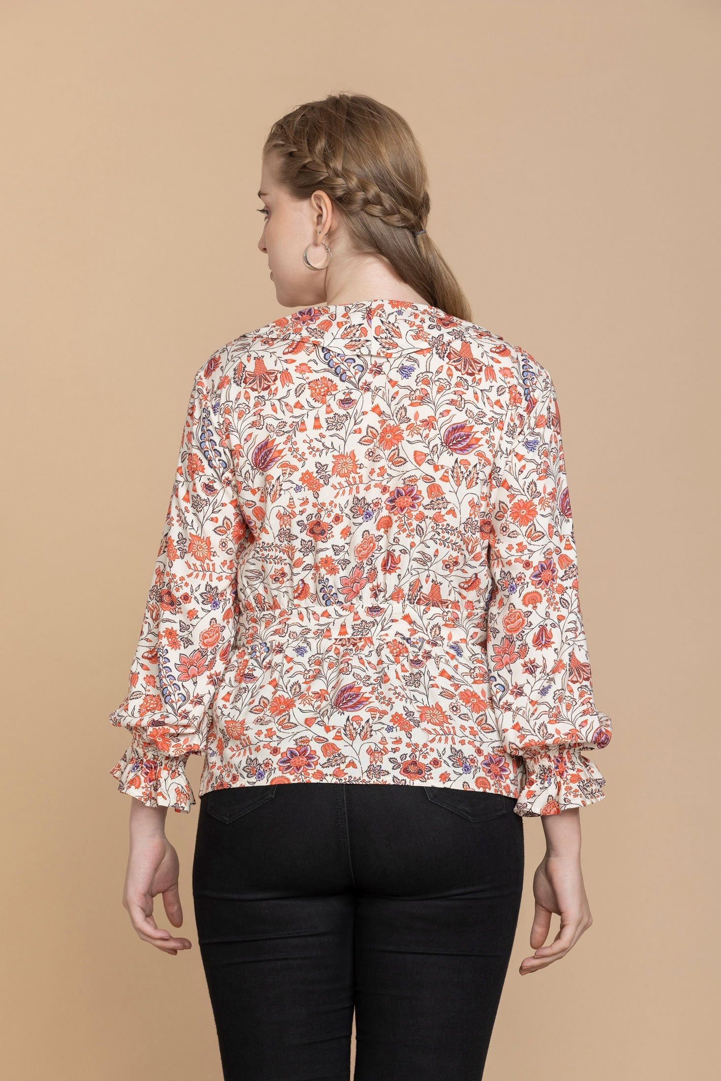 Bohera Priscilla Wrap-Style Floral Top