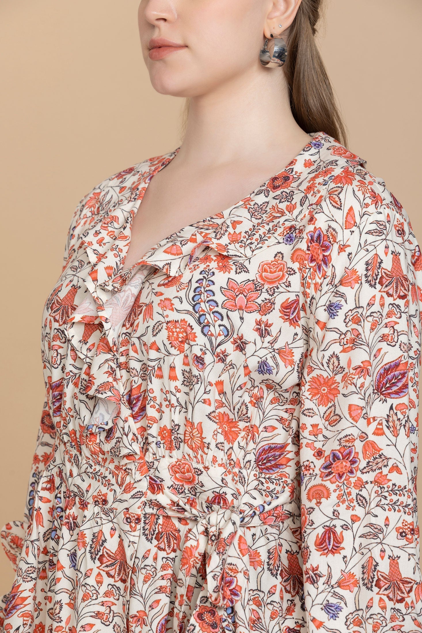 Bohera Priscilla Wrap-Style Floral Top