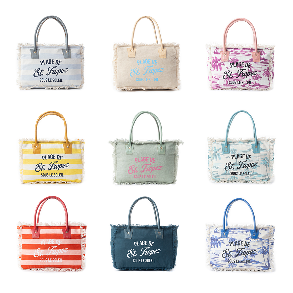 Saint Tropez Tote Bag In Light Green