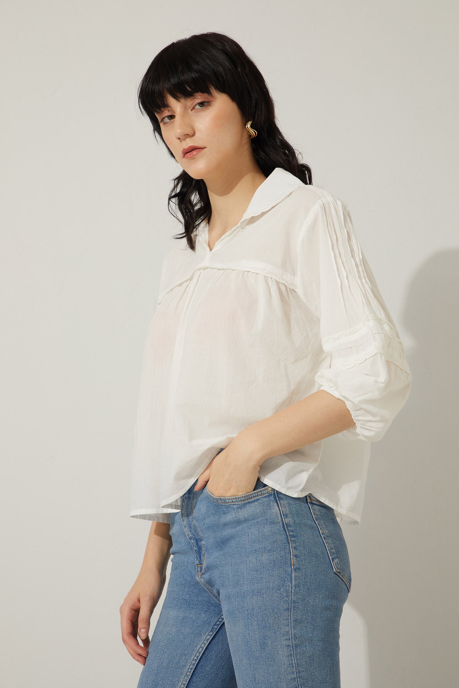 Bohera Dalbie Mae Pleated Top