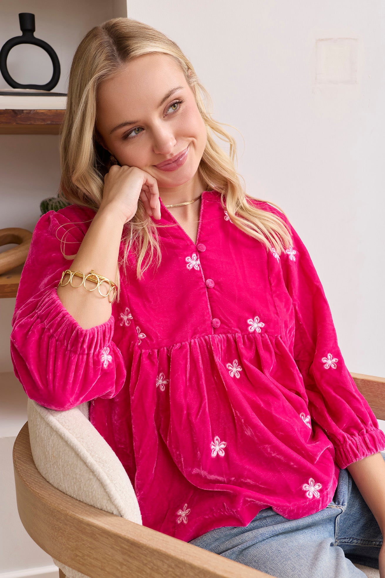 Kristi Nell Peplum Top