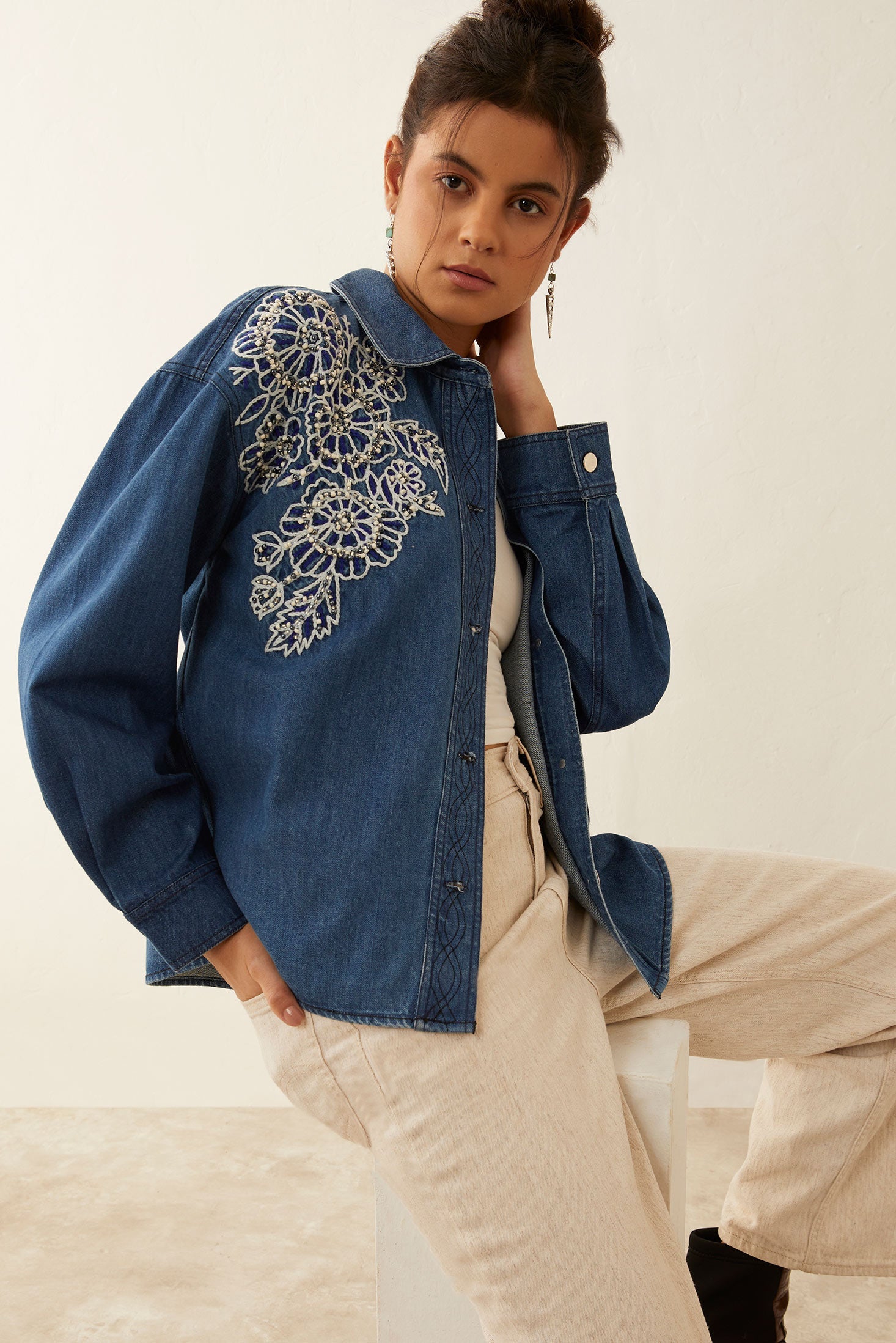 Lindaj Embroidered Jacket