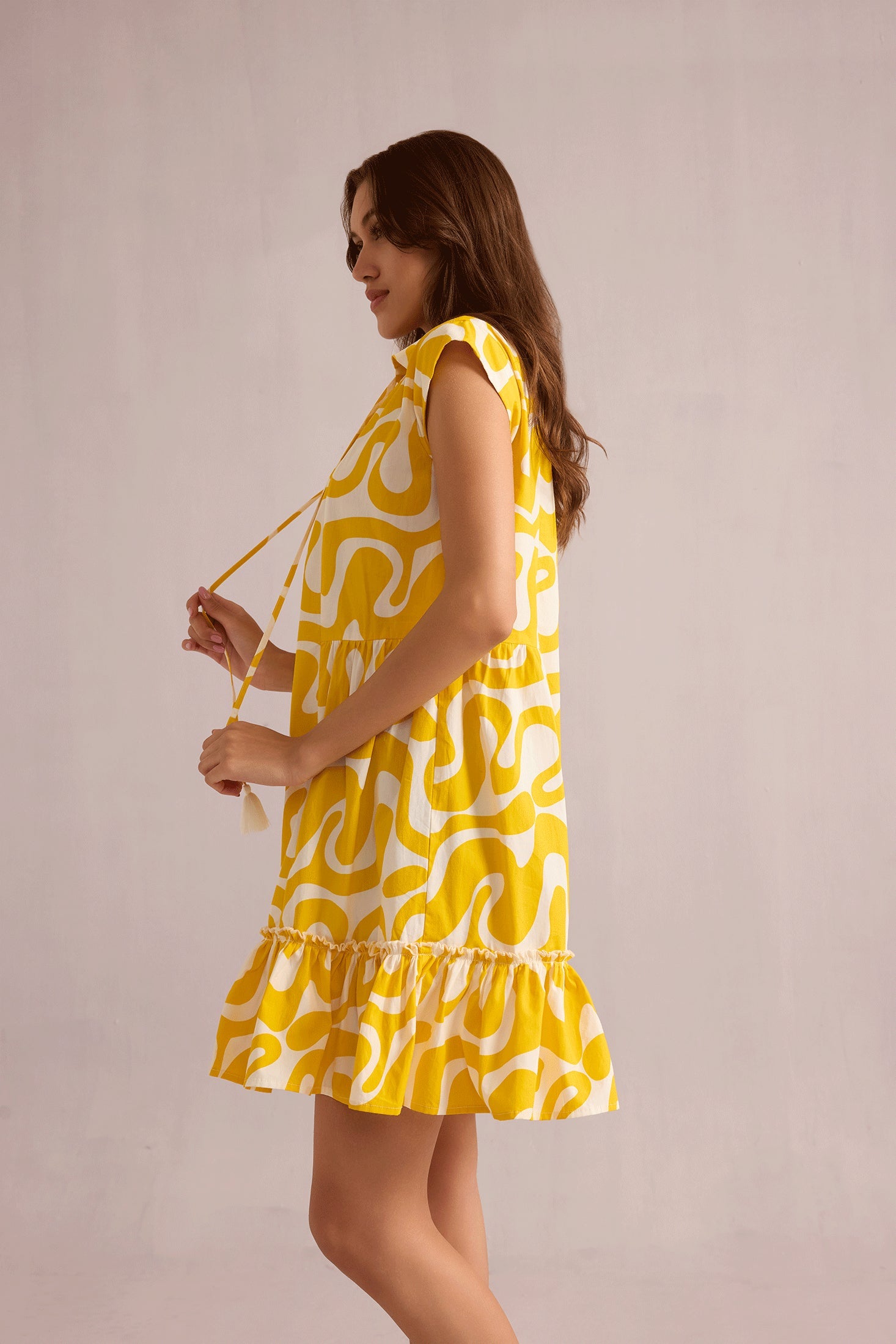 Sophia on Safari Dress In Yellow