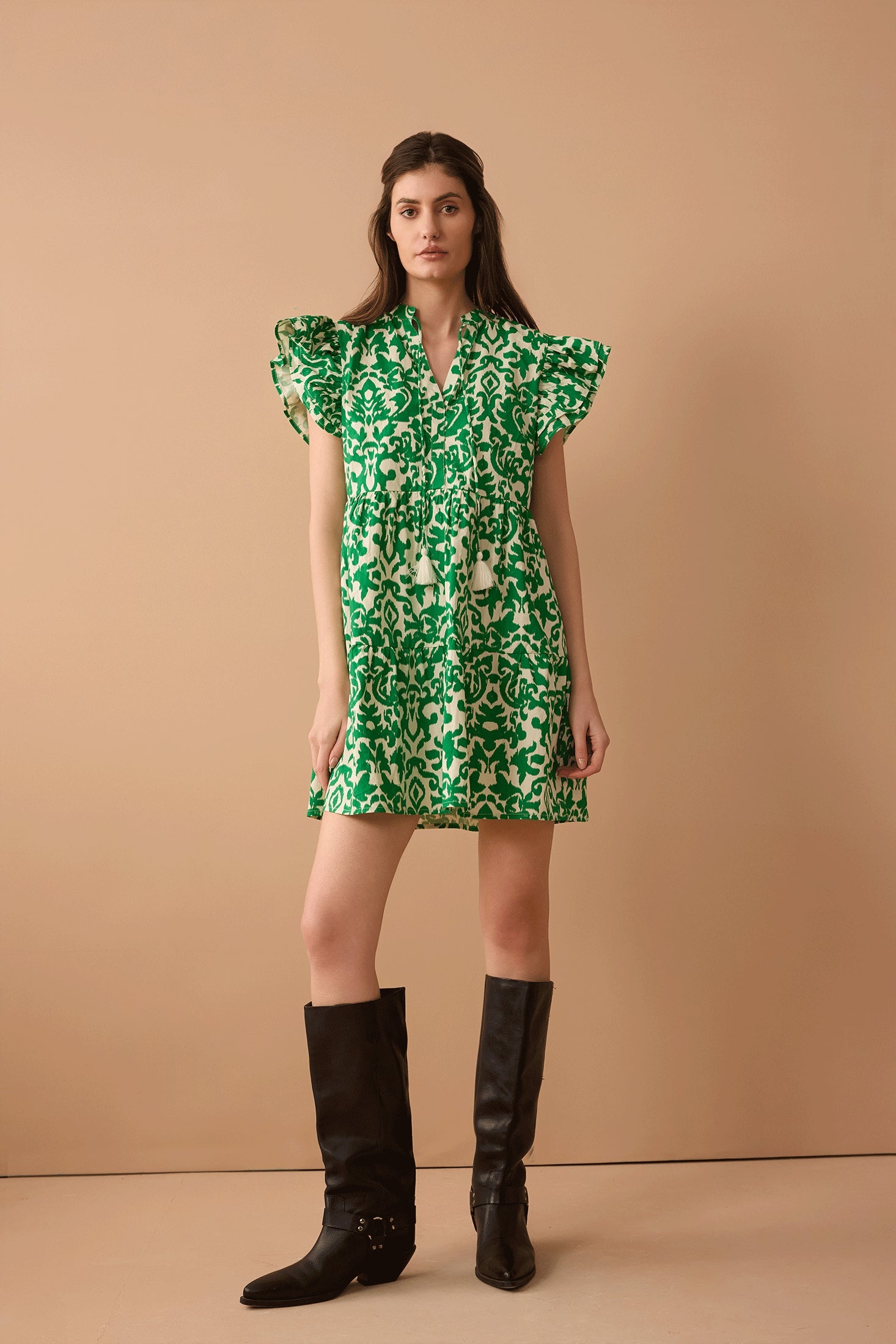 All for Natalie Dress In Green