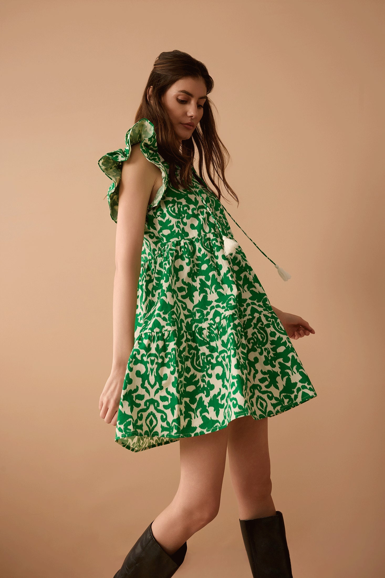 All for Natalie Dress In Green