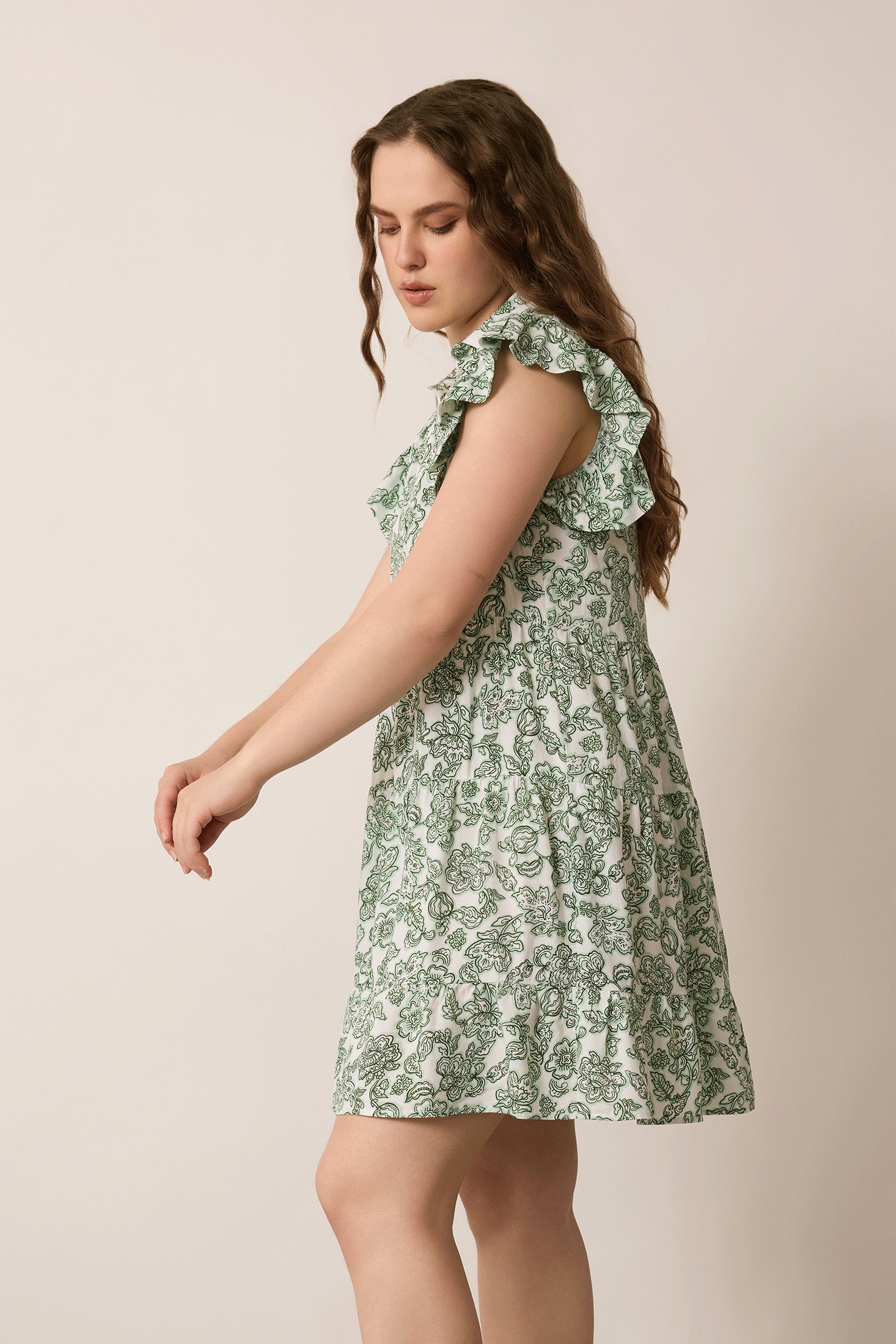 For Sylvia Shirt Dress In Green