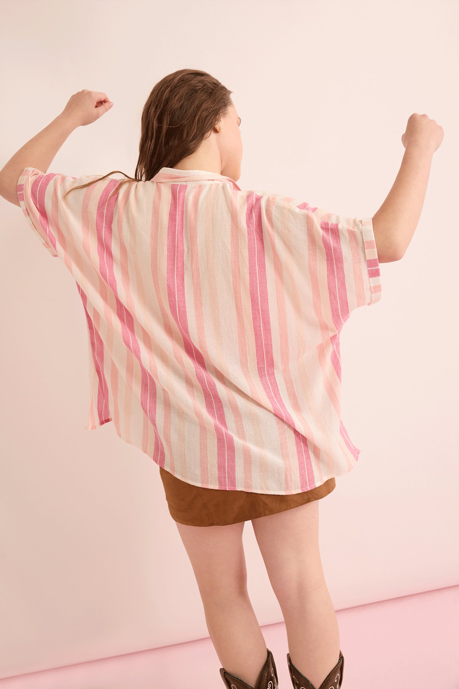 Paloma Embroidered Top In Light Pink