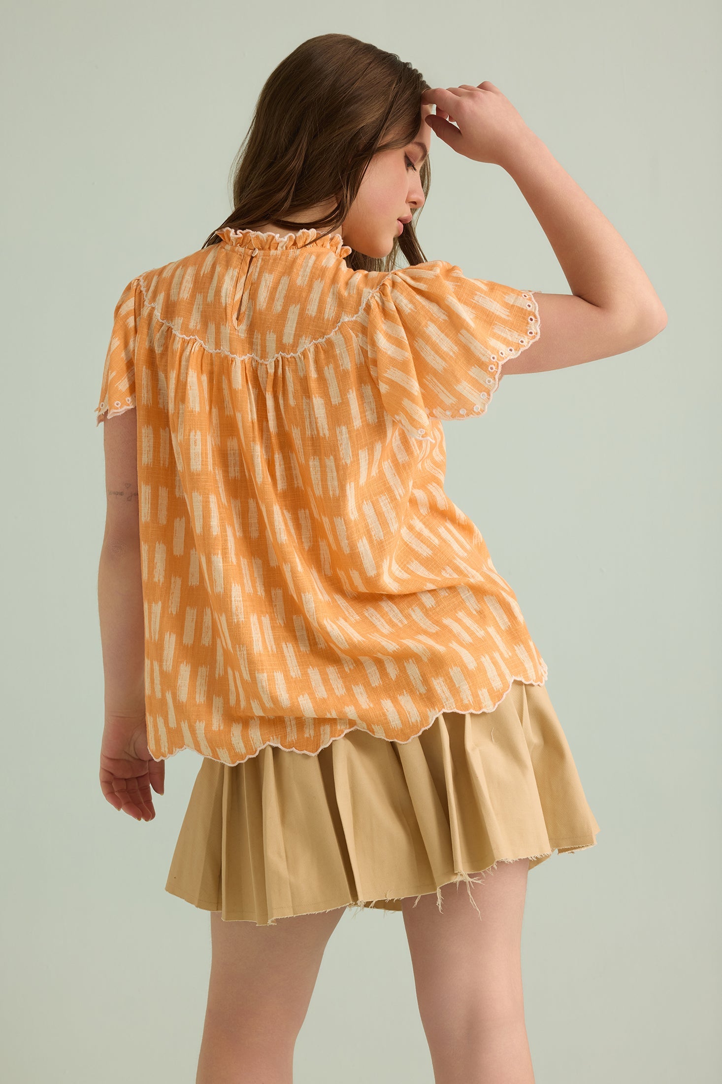 Callista Charm Top In Orange