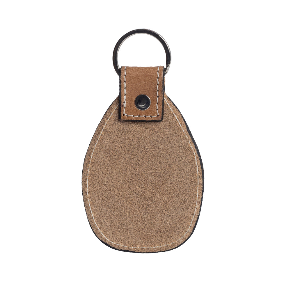 Sky Diamond Leather Key Fob