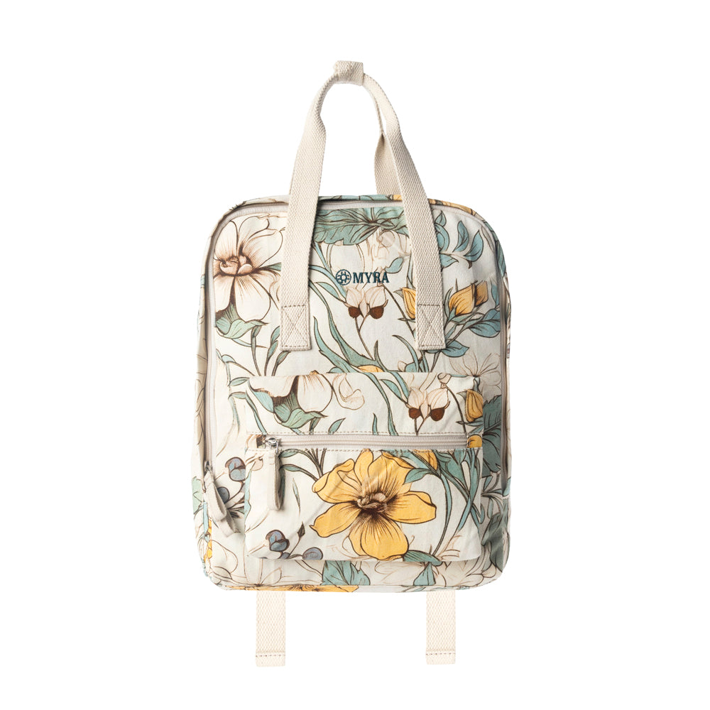 Pine Meadow Cotton & Leather Crossbody Bag in Ivory