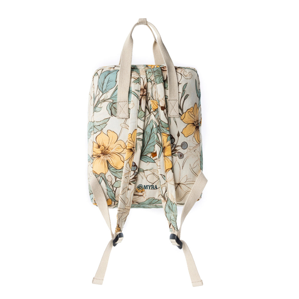 Pine Meadow Cotton & Leather Crossbody Bag in Ivory