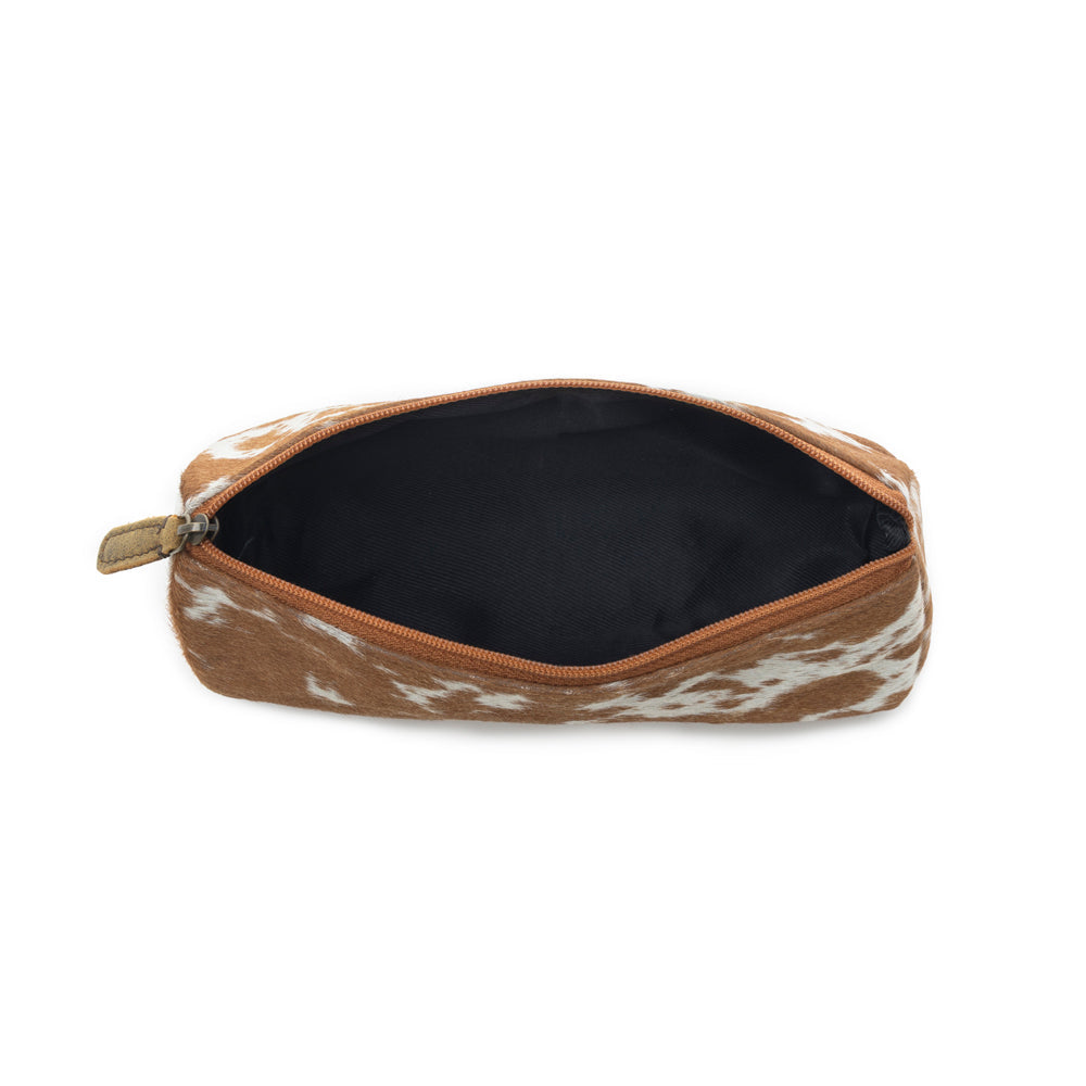 SANDY  LEATHER AND HAIRON MULTI POUCH