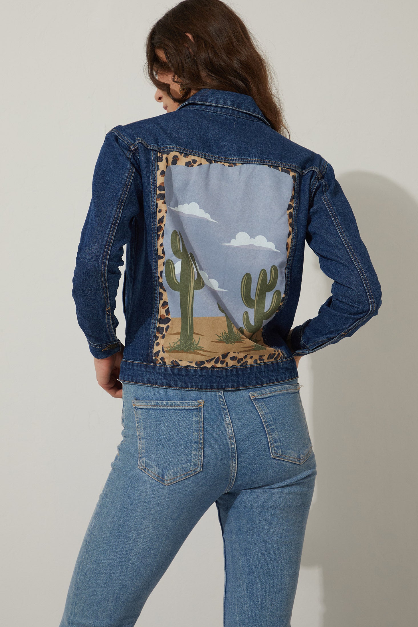 Cassie Acid Wash Tone Denim Jacket