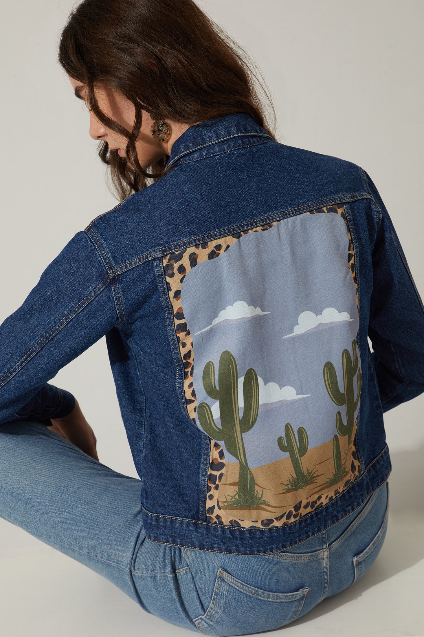 Cassie Acid Wash Tone Denim Jacket