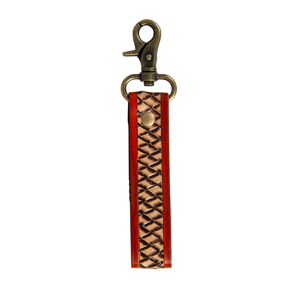 Maker’s Weave Hand-Tooled  Key Fob