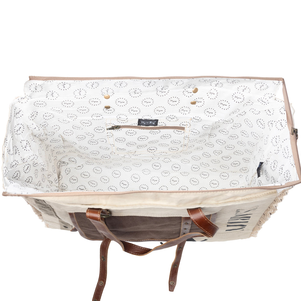 Army Motif Weekender Bag
