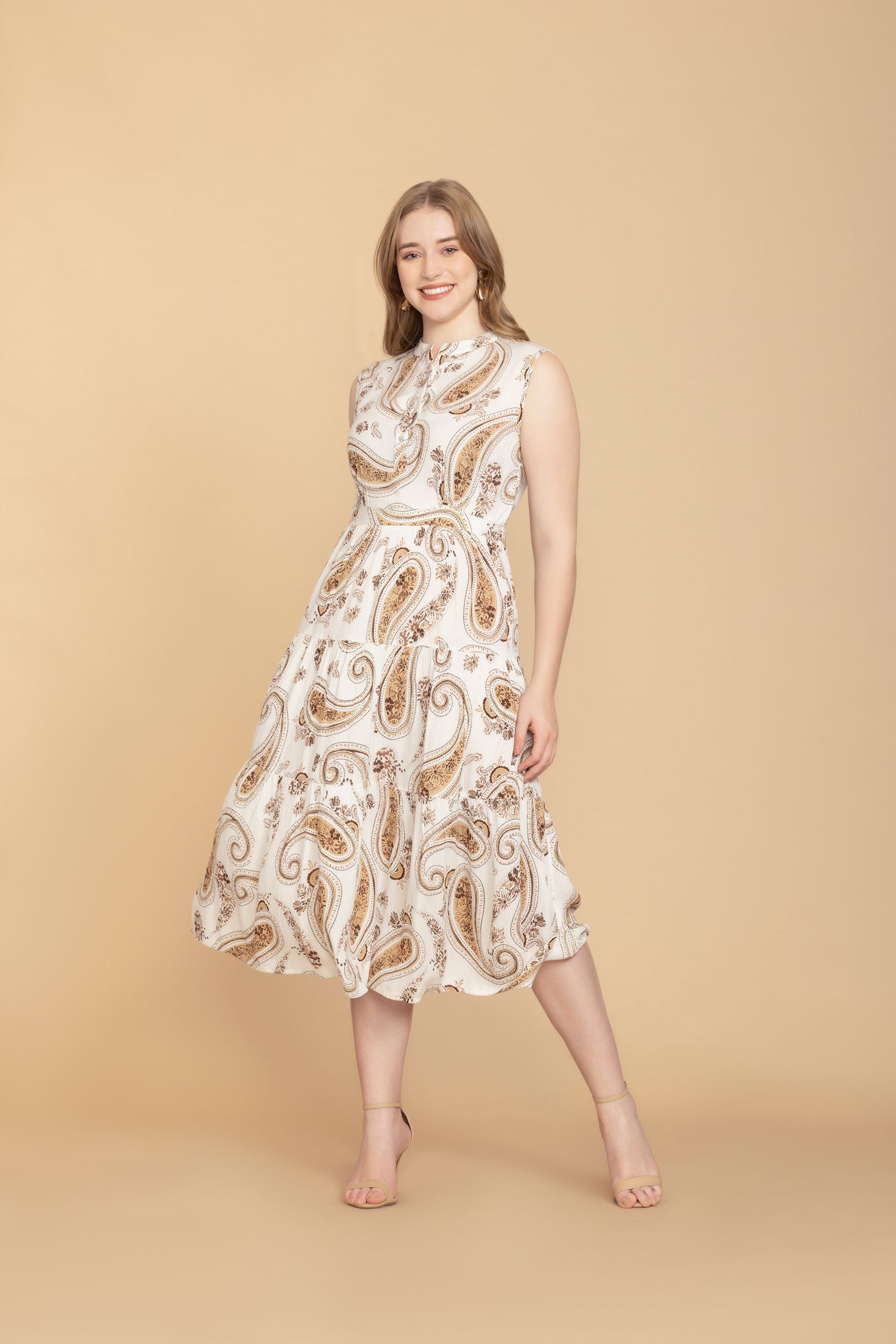 Bohera Brianna Hope Drop Waist Paisley Dress