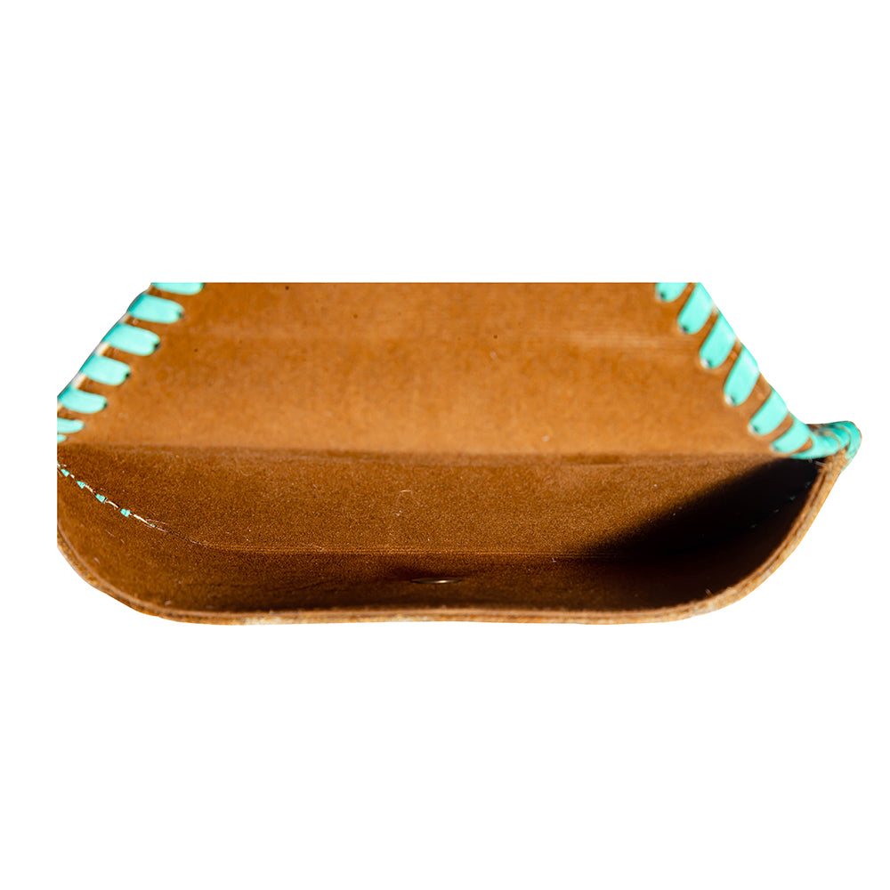 Buena Vista Sun glasses Case in Brown & White