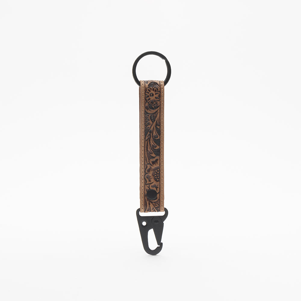 Western Days Hand-tooled Leather Key Fob